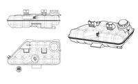 NRF 454045 Ausgleichsbehälter, Kühlmittel