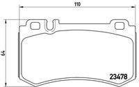 BREMBO P50061 Bremsbelagsatz, Scheibenbremse