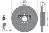 TEXTAR 92270003 Bremsscheibe