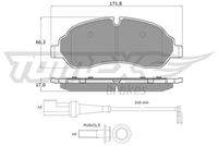 TOMEX Brakes TX1804 Bremsbelagsatz, Scheibenbremse