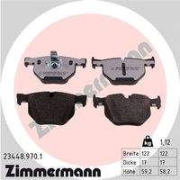 ZIMMERMANN 234489701 Bremsbelagsatz, Scheibenbremse