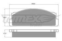 TOMEX Brakes TX1023 Bremsbelagsatz, Scheibenbremse