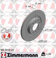 ZIMMERMANN 180302820 Bremsscheibe