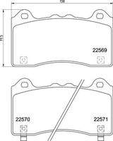 BREMBO P24202 Bremsbelagsatz, Scheibenbremse