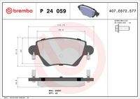 BREMBO P24059 Bremsbelagsatz, Scheibenbremse