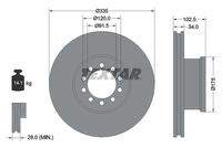 TEXTAR 93101300 Bremsscheibe
