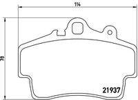 BREMBO P65007 Bremsbelagsatz, Scheibenbremse