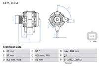 BOSCH 0986083440 Generator