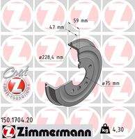 ZIMMERMANN 150170420 Bremstrommel
