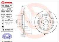BREMBO 08D88211 Bremsscheibe