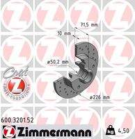 ZIMMERMANN 600320152 Bremsscheibe
