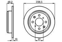 BOSCH 0986478350 Bremsscheibe