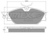 TOMEX Brakes TX10771 Bremsbelagsatz, Scheibenbremse