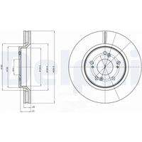 DELPHI BG4250C Bremsscheibe