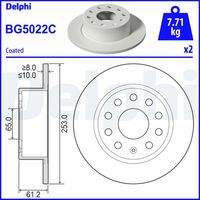 DELPHI BG5022C Bremsscheibe