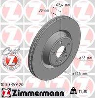 ZIMMERMANN 100335920 Bremsscheibe