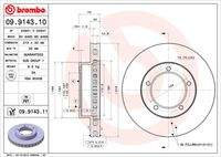 BREMBO 09914311 Bremsscheibe