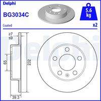 DELPHI BG3034C Bremsscheibe