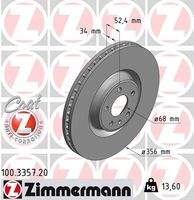 ZIMMERMANN 100335720 Bremsscheibe