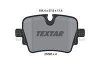 TEXTAR 2558501 Bremsbelagsatz, Scheibenbremse
