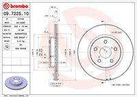 BREMBO 09722510 Bremsscheibe