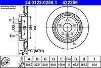 ATE 24012202591 Bremsscheibe