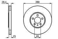 BOSCH 0986478619 Bremsscheibe