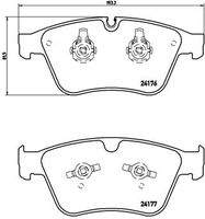 BREMBO P50105 Bremsbelagsatz, Scheibenbremse