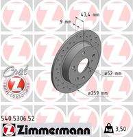 ZIMMERMANN 540530652 Bremsscheibe