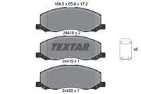 TEXTAR 2441801 Bremsbelagsatz, Scheibenbremse