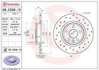BREMBO 08C2081X Bremsscheibe