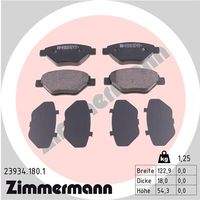 ZIMMERMANN 239341801 Bremsbelagsatz, Scheibenbremse