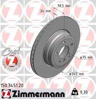 ZIMMERMANN 150345120 Bremsscheibe