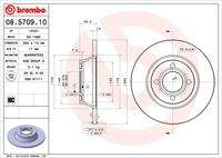 BREMBO 08570910 Bremsscheibe