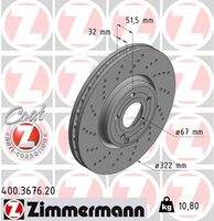 ZIMMERMANN 400367620 Bremsscheibe