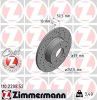 ZIMMERMANN 110220852 Bremsscheibe