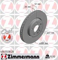 ZIMMERMANN 400553820 Bremsscheibe