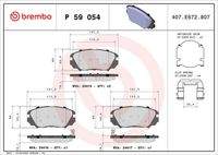 BREMBO P59054 Bremsbelagsatz, Scheibenbremse