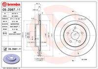 BREMBO 09D98711 Bremsscheibe