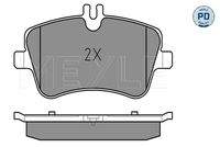 MEYLE 0252314419/PD Bremsbelagsatz, Scheibenbremse