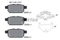 TEXTAR 2525801 Bremsbelagsatz, Scheibenbremse