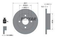 TEXTAR 92103700 Bremsscheibe