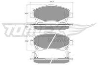 TOMEX Brakes TX1361 Bremsbelagsatz, Scheibenbremse