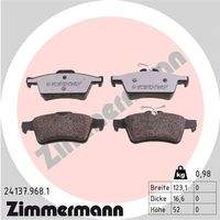 ZIMMERMANN 241379681 Bremsbelagsatz, Scheibenbremse