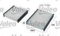 VALEO 715556 Filter, Innenraumluft