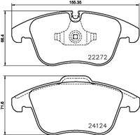 BREMBO P36030 Bremsbelagsatz, Scheibenbremse