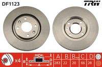 TRW DF1123 Bremsscheibe
