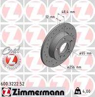 ZIMMERMANN 600322252 Bremsscheibe