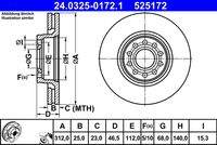 ATE 24032501721 Bremsscheibe