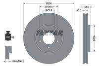 TEXTAR 92099003 Bremsscheibe